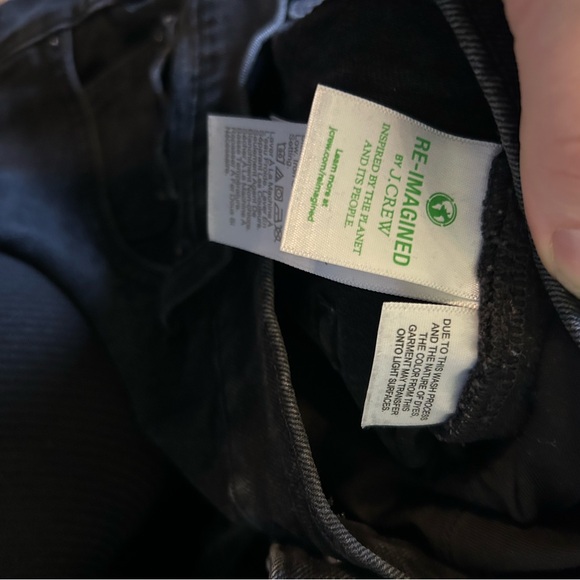 J. Crew Classic Denim Button Fly High Waisted Shorts in Black Wash - Picture 4 of 7